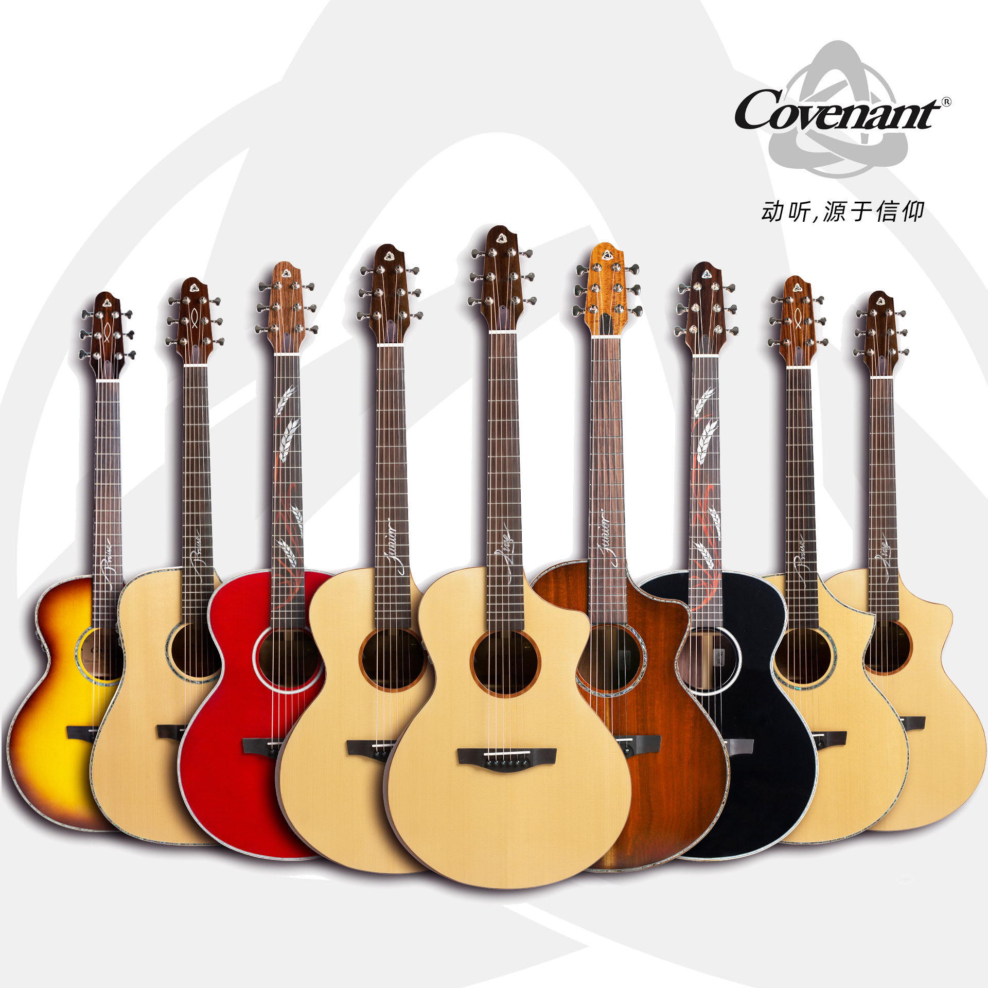 covenant/卡弗兰特 明星系列 live/junior/focus/praise 原声吉他