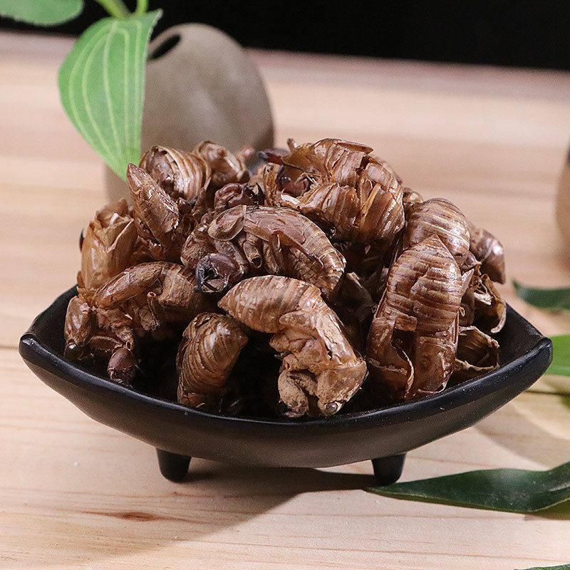 蝉蜕100g中药材金蝉衣500g野生蝉退金蝉壳蝉皮蝉衣知了皮壳蝉蜕粉