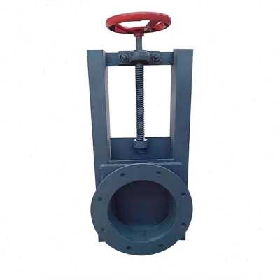 气动不锈钢卸料闸板阀排污水手动闸门阀电动插板阀沟渠排水闸阀门