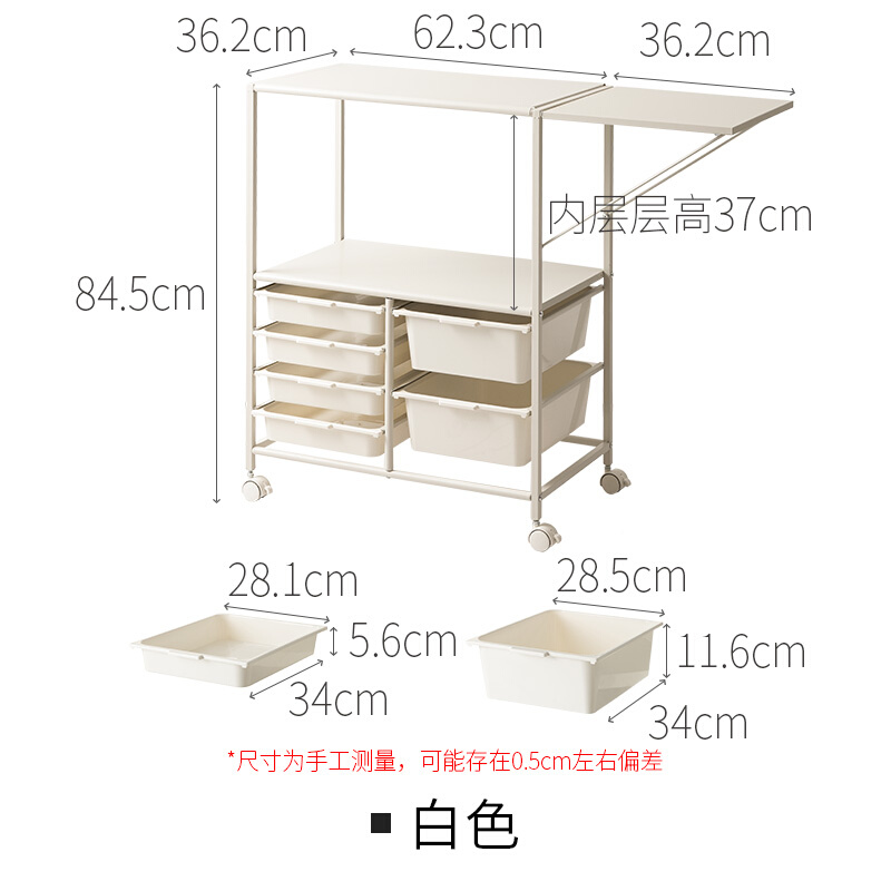 懒角落餐边柜厨房置物架落地多功能可移动推车客厅储物柜收纳架子