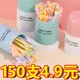 水果叉套装水果签一次性塑料两齿家用吃水果蛋糕甜品叉点心小叉子