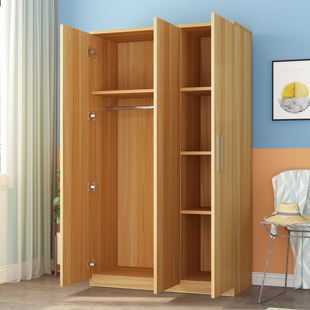 上下全挂式衣柜简易现代简约经济型实木板式卧室出租房用小户型柜