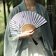 扇子古风折扇新中式夏季便携折叠扇汉服旗袍全竹扇马面裙舞蹈专用