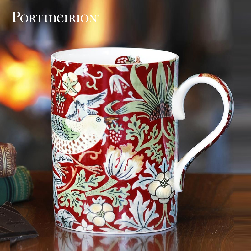 Portmeirion波特美林英国进口陶瓷马克杯草莓小偷水杯高颜值礼盒