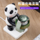 鸣铎新款可爱大熊猫手表支架适用华为watch5手表watch4/3pro充电器底座gt5/4表带腕带创意gt3树脂2高级感摆件
