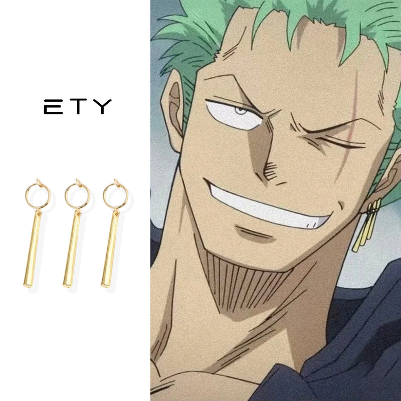 索隆耳夹无耳洞男高级感轻奢小众设计耳钉2022新款潮耳环个性耳坠