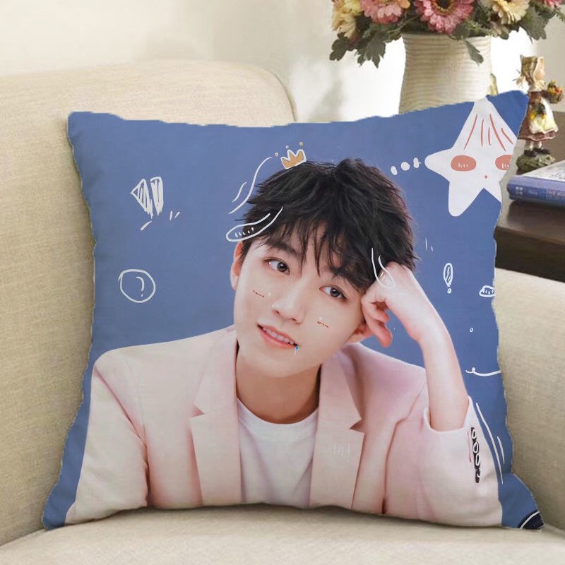 tfboys七周年王俊凯抱枕karry来图定制真人我们的乐队靠垫小螃蟹