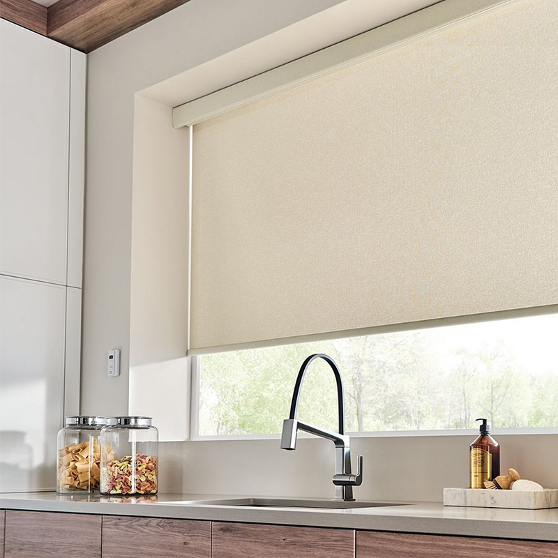 厨房卫生间免打孔遮挡帘防油专用卷帘遮阳百叶窗遮光拉式窗帘已售15