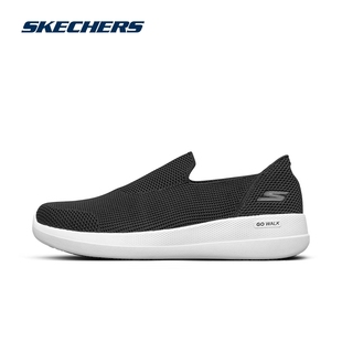 skechers斯凯奇夏季网面男鞋一脚蹬休闲鞋2024新款网眼透气运动鞋