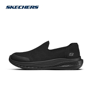 skechers斯凯奇夏季男鞋一脚蹬休闲鞋2024新款网面透气健步鞋男款