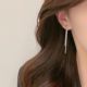 日韩长款流苏耳环2025年新款潮小众设计感高级耳钉女纯银显瘦耳饰
