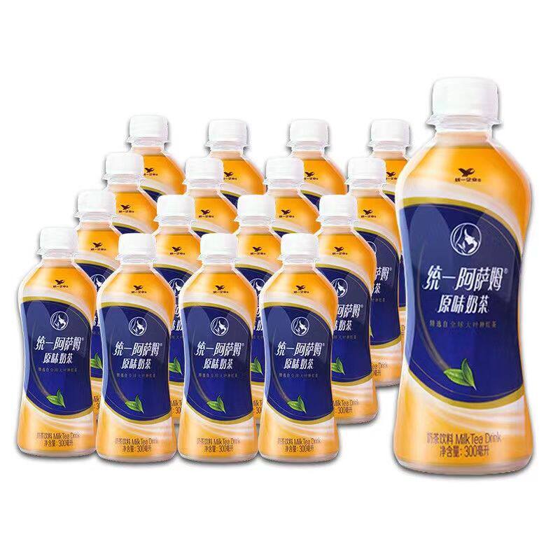 统一阿萨姆原味奶茶300ml*6/12/24瓶网红即饮小瓶装饮料新日份72已售