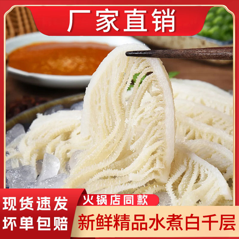 毛肚新鲜火锅食材牛肚黑白千层毛肚牛