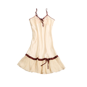 A cool summer pure mulberry silk silk crepe satin suspender nightdress sexy small V-neck slim pajamas home clothes