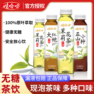 娃哈哈茉莉花茶500ml青柑普洱乌龙茶0糖0脂0卡茶饮料整箱15瓶包邮