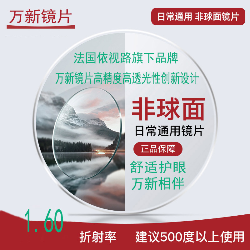 WX万兴近视光学眼镜防蓝光辐射万新眼镜片哈气防伪标可配度数散光