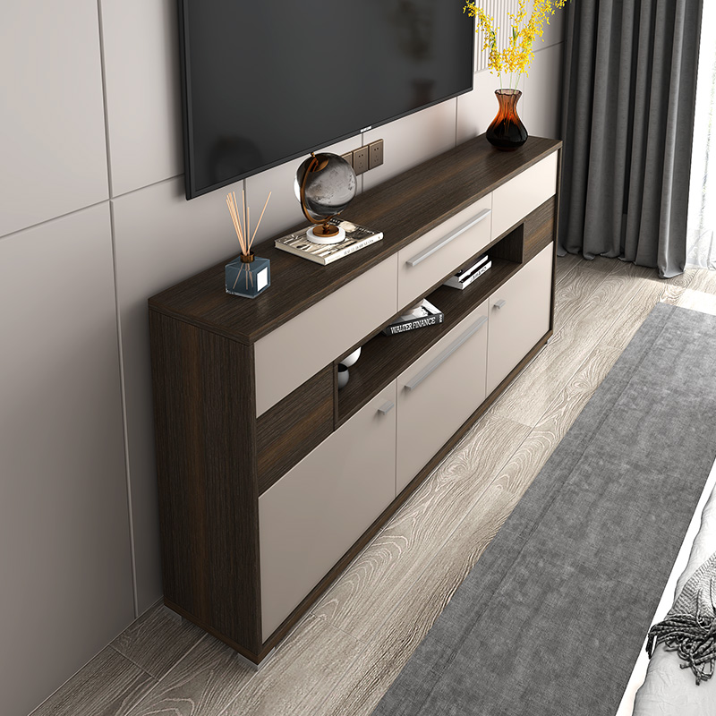卧室电视柜超薄高款现代简约靠墙储物柜高柜小户型主卧床尾柜窄柜