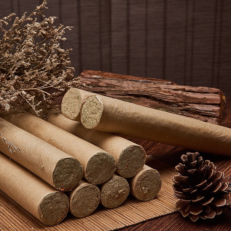 麓安珩十年陈艾条 艾柱艾草条艾叶金艾绒艾段艾灸条 非无烟艾灸柱