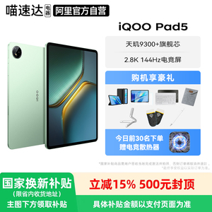【国家补贴15%】 iQOO pad5 新品平板电脑蓝晶×天玑9300+ 立体散热系统 超感电竞平板电脑 学习娱乐游戏电脑