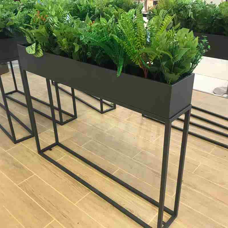 包邮新款户外铁艺花架公园广场商业街落地花箱简约隔断置物架室外