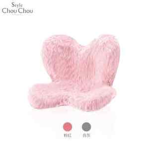 日本MTG Style ChouChou毛绒绒花瓣坐垫冬季保暖护腰坐垫矫正坐姿