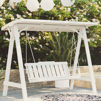 农村小院荡秋千防腐木秋千户外木制吊椅摇椅室外露天摇篮防水防晒