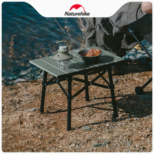 Naturehike挪客户外露营便携式铝合金折叠桌野餐烧烤小桌子轻量化
