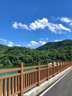 水泥仿木护栏河道户外混凝土防树桥梁道路边景区栅栏鱼池塘围栏杆