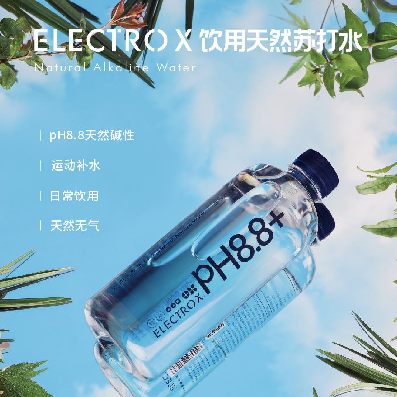 ELECTROX天然苏打水整箱20瓶*580ml pH8.8弱性矿泉高端无糖无气