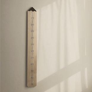 韩式INS儿童木质身高尺装饰墙贴挂尺宝宝婴儿身高测量仪拍摄道具