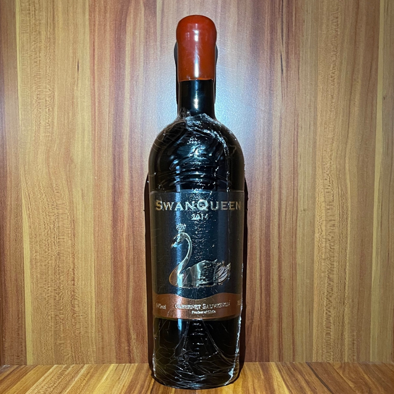天鹅皇后干红葡萄酒14度智利进口金属标红酒6支一箱一支/750mll婚