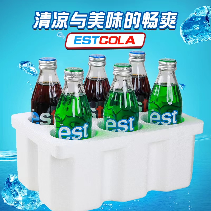 250ml*6瓶装泰国进口est可乐混合苏打汽水好喝的气泡水奶油味饮料