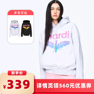 【所有女生的衣橱直播间】MardiMercredi小草渐变印花连帽卫衣