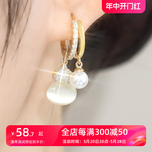 铂思亚独特设计葫芦耳环2024新款爆款优雅高级耳扣适合方圆脸耳饰