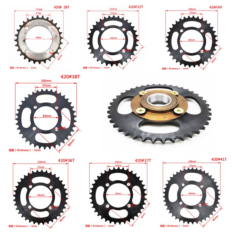 420#28T29 32 36 37 38 41 Sprocket Electric Human Tricycle refit parts free wheel Cranksetin the Electric cars/Fitting/Transportation , Zero electric car/Fitting , Electric car flywheel category - from Buy2taobao.com to provide professional Taobao agent buy service
