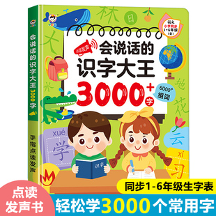 儿童有声点读书幼儿早教机认字书识字大王小学生语数英全能大课堂