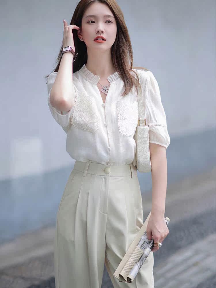 初夏季职场穿搭轻熟风干练气质女装轻奢套装教资面试衣服高定成熟