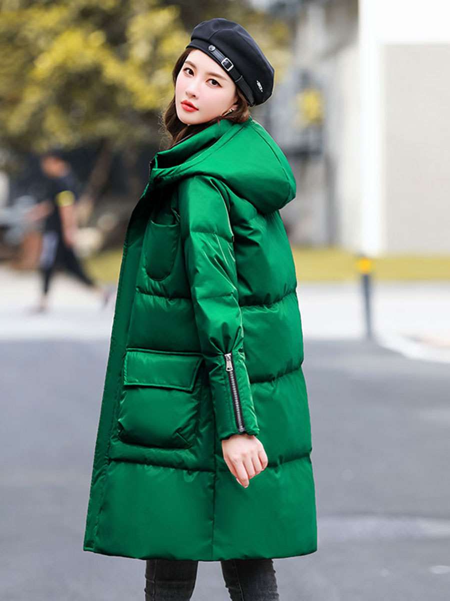今年流行爆款羽绒服中长款