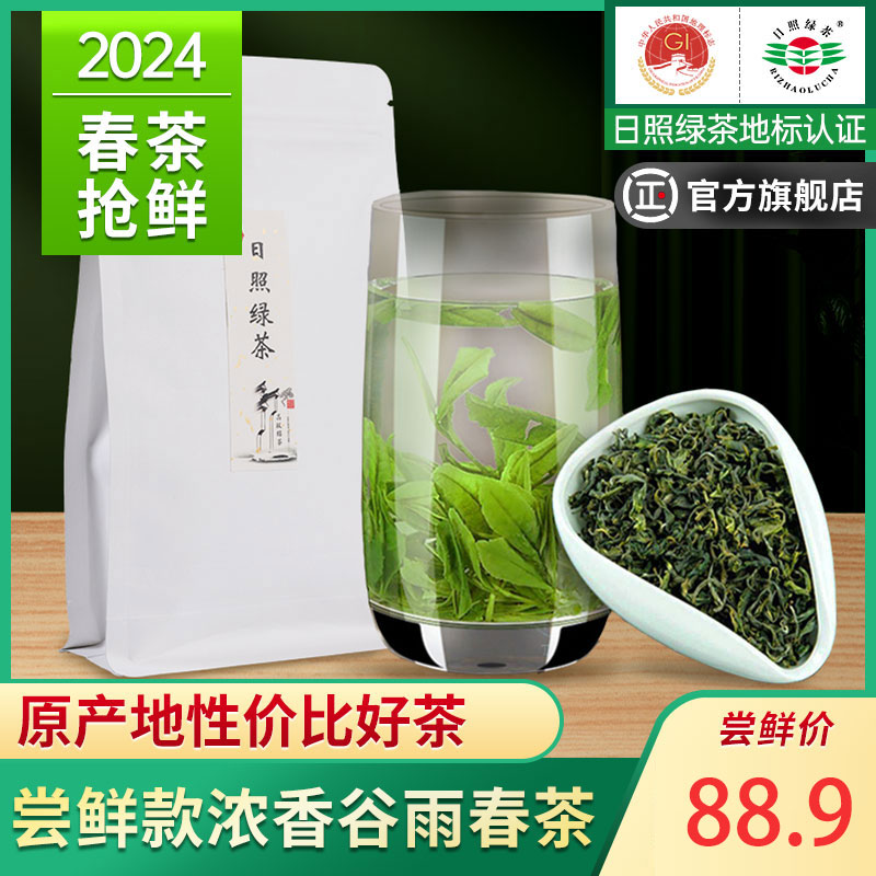 日照绿茶2024年新茶特级头采早春