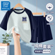 真维斯club儿童家居服男童全棉短袖套装2025新款男孩夏季纯棉睡衣
