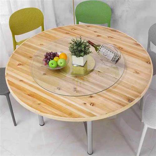 大圆桌面15人可折叠家用圆桌面餐桌椅大排档食堂农家酒店转盘10人