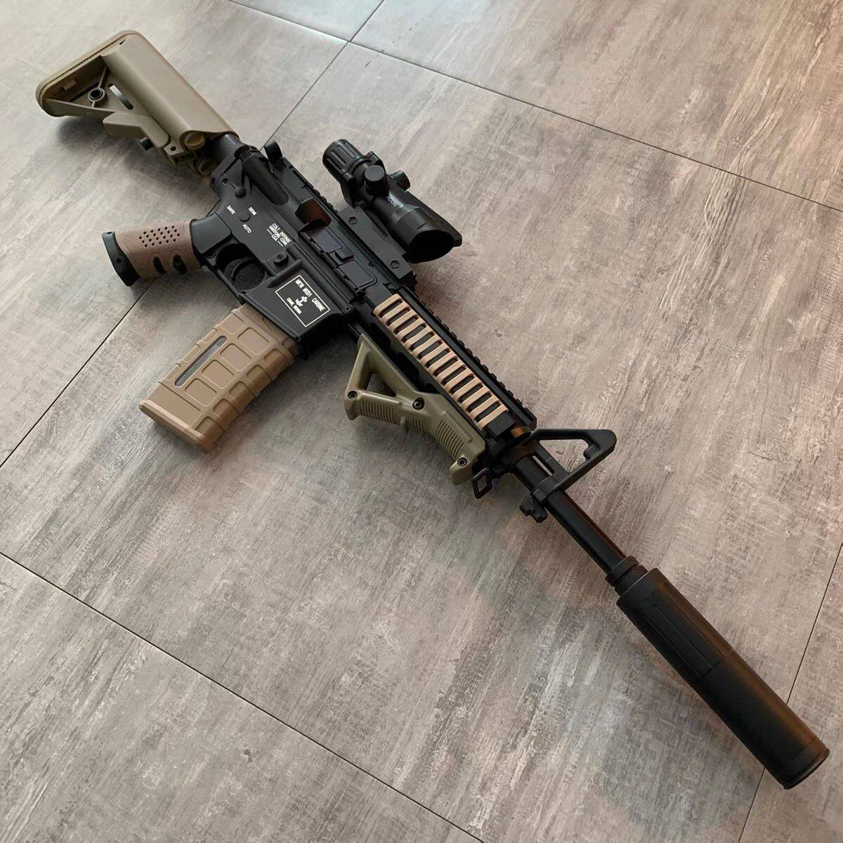 锦明j8代电动连发软弹玩具枪m416仿真可发射金属模型男孩吃鸡道具