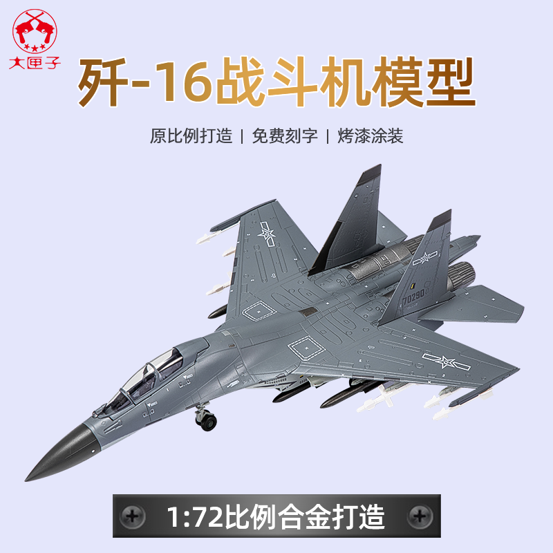 1:48歼16飞机模型泡沫模型仿真轰炸机合金战斗机战斗机模型玩具