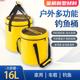 钓鱼桶鱼护桶户外便携可折叠式圆形透气网活鱼箱手提桶大容量水桶