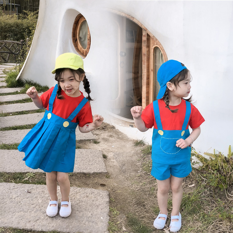 2019夏季新款校服纯棉男童女童卡通幼儿园制服儿童连衣裙孩子套装在类目 童装/婴儿装/亲子装, 校服/校服定制中 - 来自Buy2taobao.com提供专业的淘宝代购服务