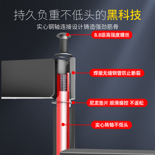 适用于三星电视机伸缩挂架55 65 75 85寸AU8800挂墙旋转摇臂支架