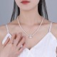 法国【S925银进口珍珠】纯手作设计款·钻石·戴妃珍珠项链