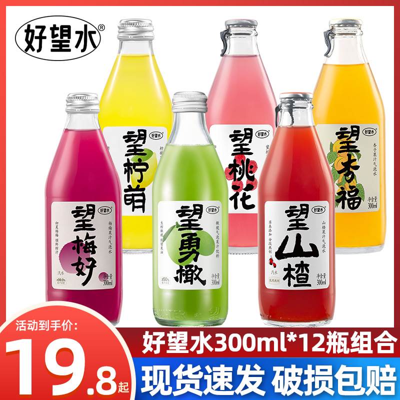 好望水望山楂气泡水饮料忘山楂梅好杏