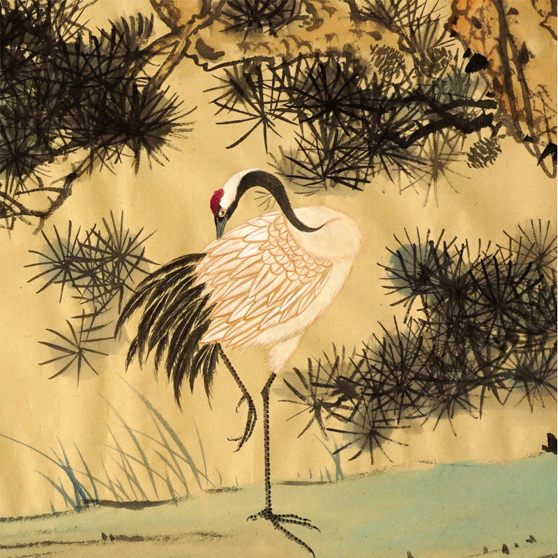 黄川《松龄鹤寿》中国国画家协会理事