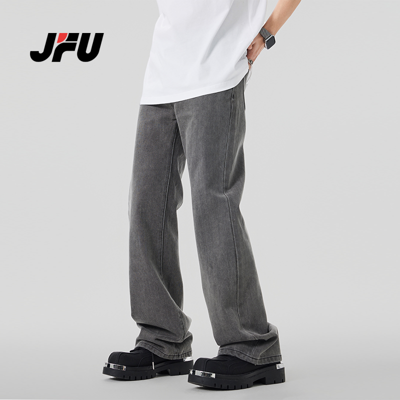 JFU 美式复古牛仔裤男款2024